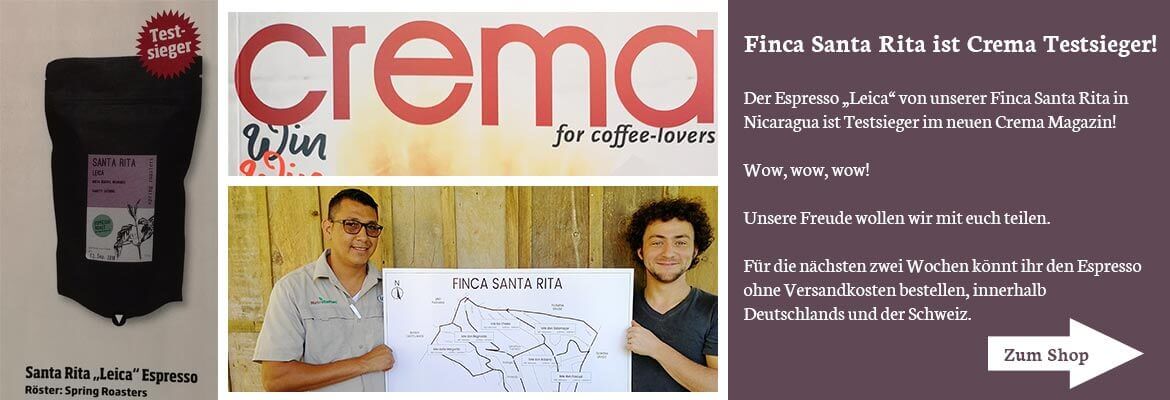 Santa Rita Leica-Espresso ist crema magazin Testsieger