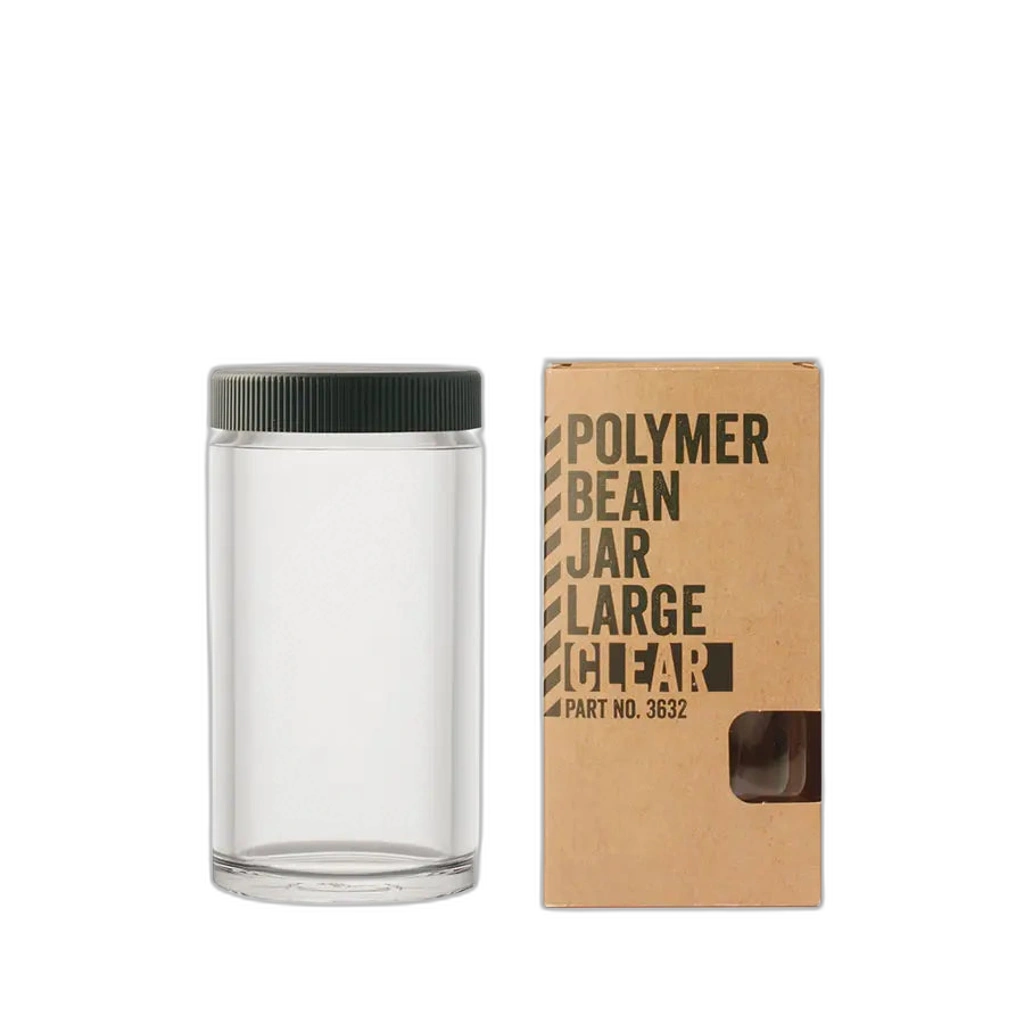 Comandante Behälter Clear neben Verpackung